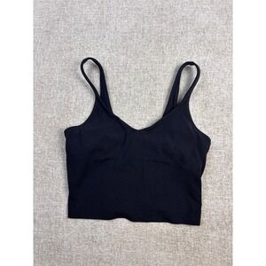 Lululemon Align Tank Top Black Nulu Yoga Camisole Size 4 W1CW4S